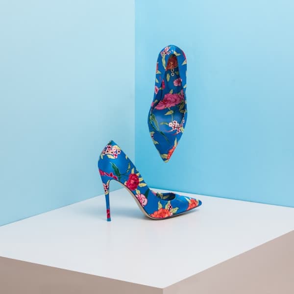 Floral Print Heels