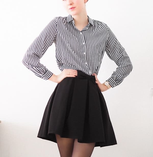 Black Skater Skirt